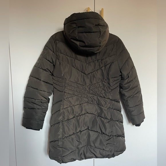 Diesel Puffer Jacket Women's 14 blackLong Sleeve Hooded Full Zip/Snap  Pockets - Picture 4 of 7